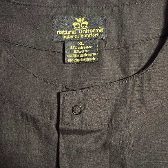 Black Natural Uniforms Scrub Jacket. Size XL. - Picture 3 of 5